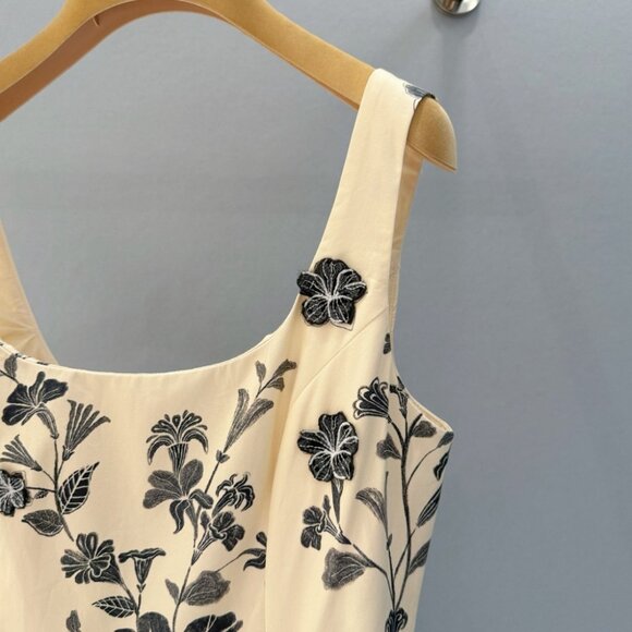 Agua By Agua Bendita Pluma Guayacan appliquéd gathered printed Cotton Mini Dress - Picture 8 of 12